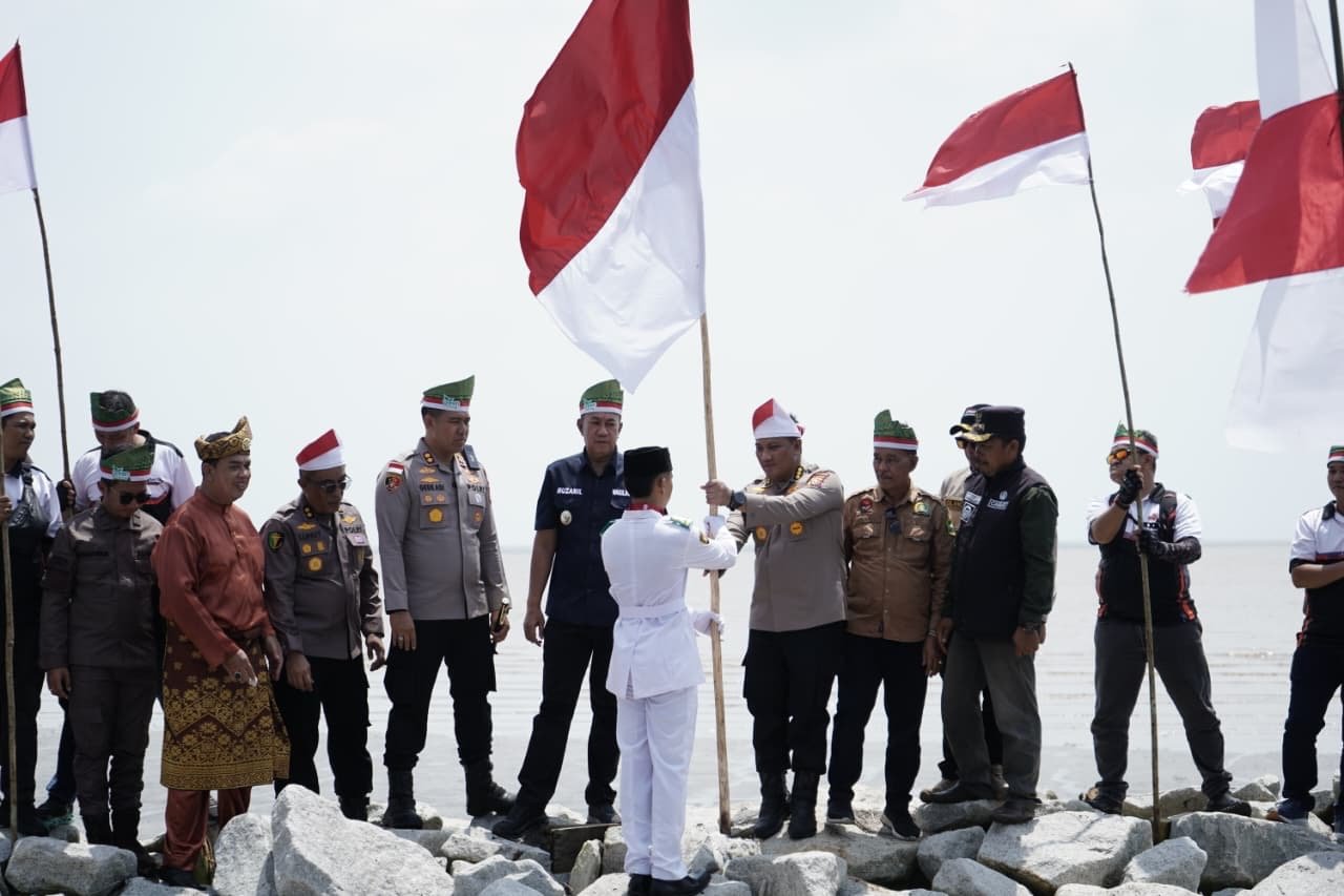 Ekspedisi Merah Putih Presisi Polda Riau Tembus Pulau Rangsang, Hadirkan Negara di Teras NKRI